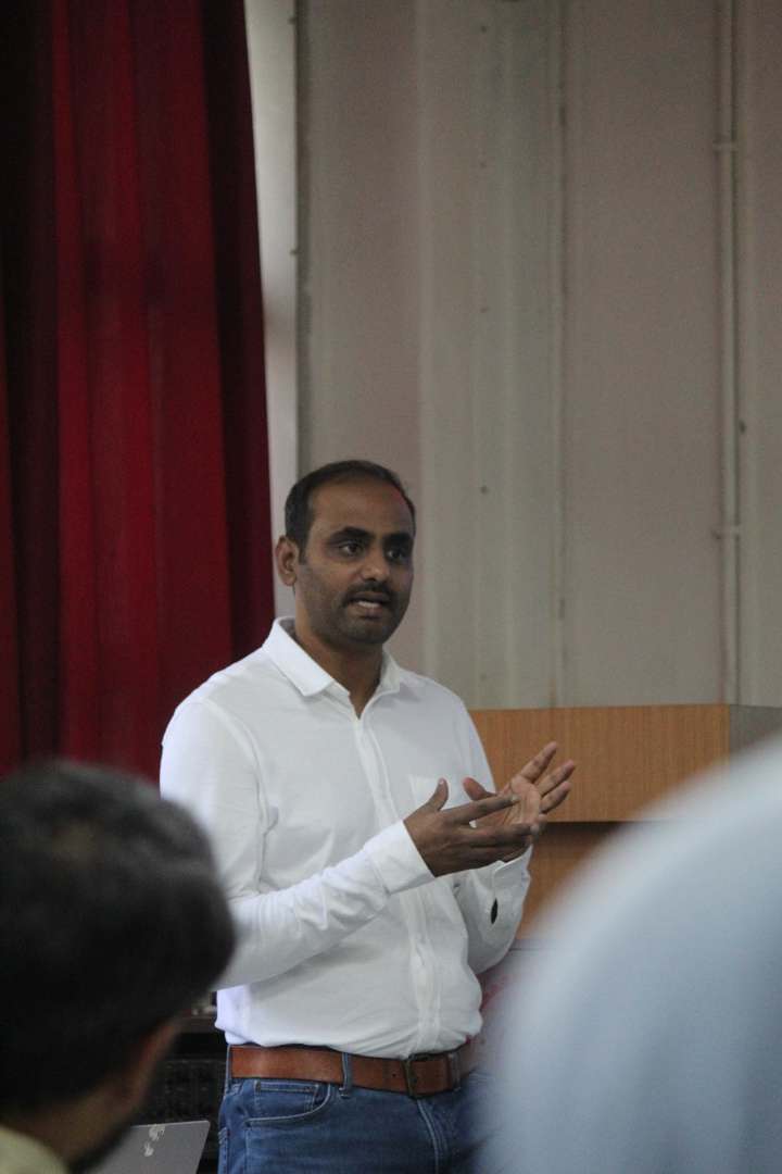 Mr. Sankara Prasad Kondareddy during his seminar